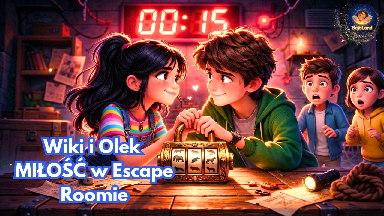 Wiki i Olek MIŁOŚĆ w Escape Roomie💕Bajka do słuchania na dobranoc. Audiobook Bajaland