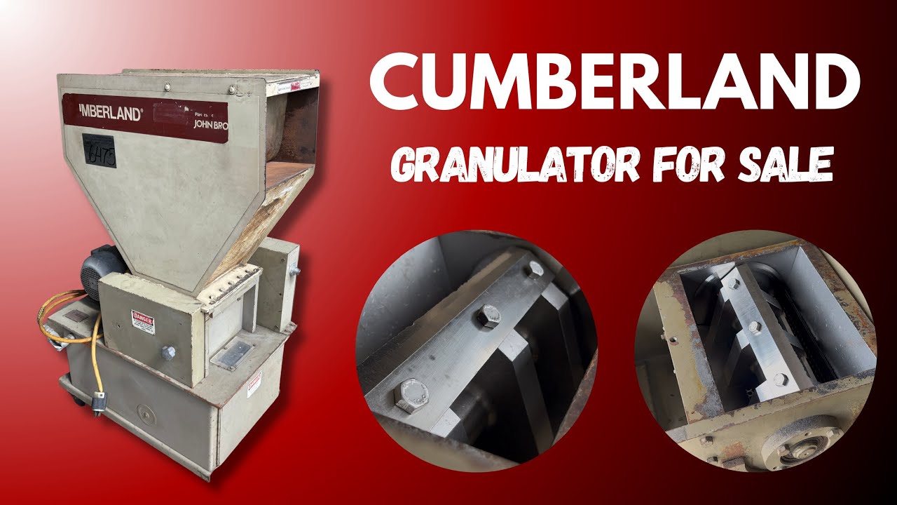 Cumberland Plastic Granulator &ndash; 230V, 3-Phase &ndash; Made in USA