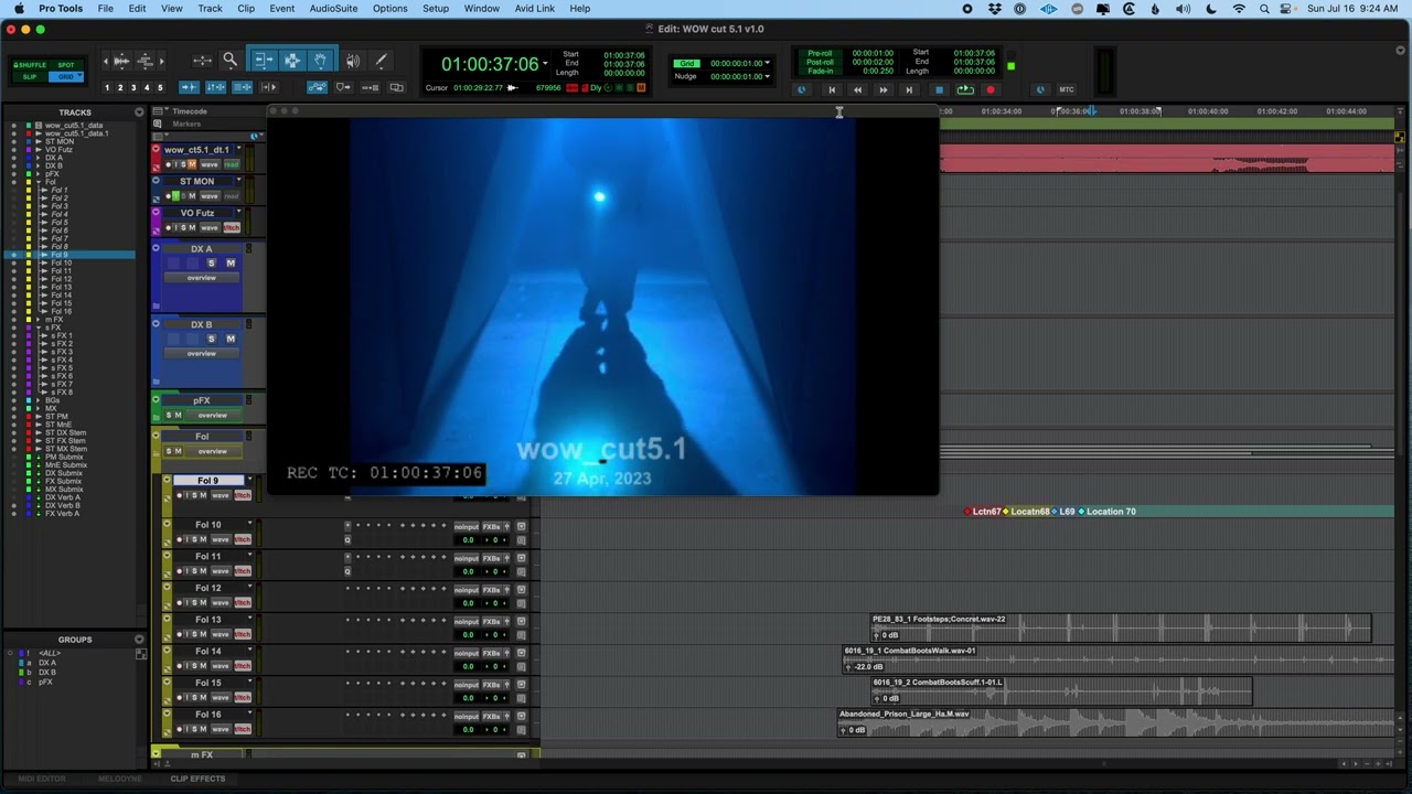 How to Align Footsteps from an FX Library to Video in Pro Tools