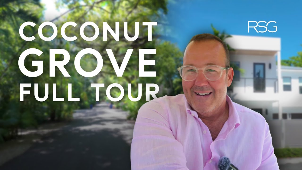 Tour Coconut Grove Streets, Attractions, and Homes | Full Golf Cart Ride with Riley Smith