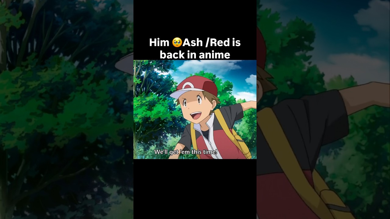 Red and ash fr 🥹 #pokemon #pokemonshorts #pokemonanime #shorts #viral #fypシ #meme #anime
