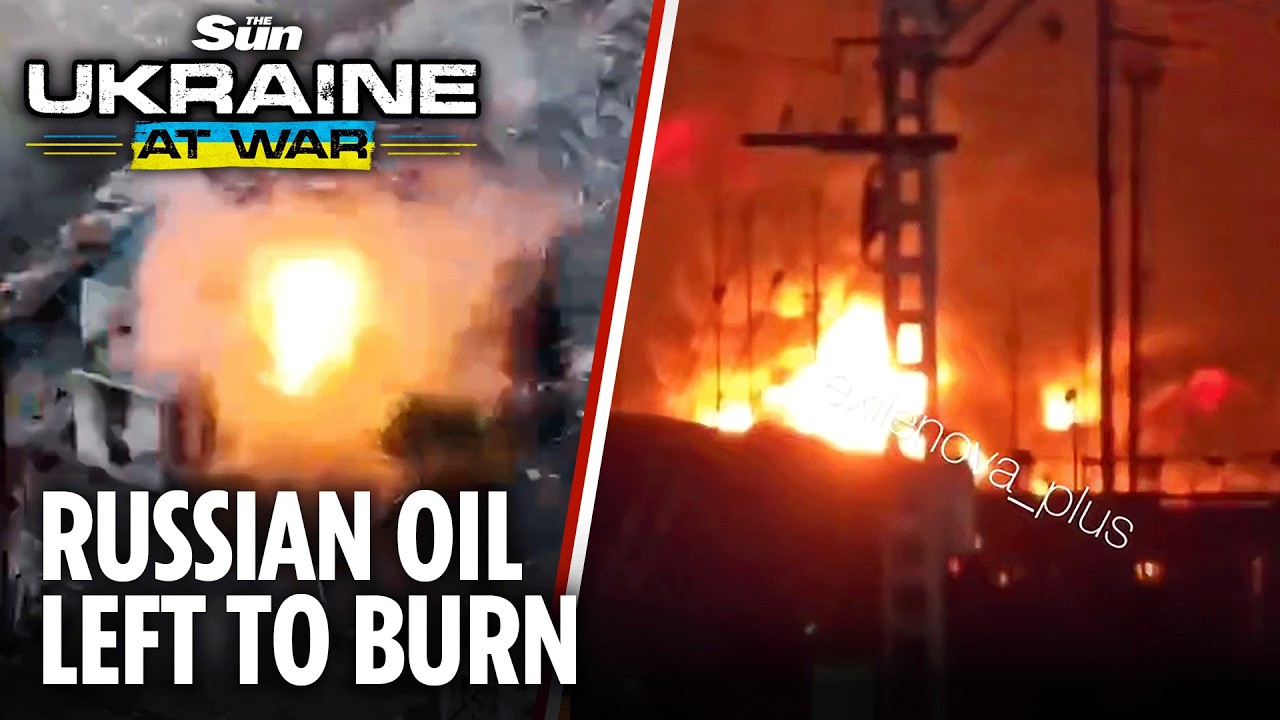 Moment Ukrainian fighter jet unleashes strikes on Vovchansk oil plant