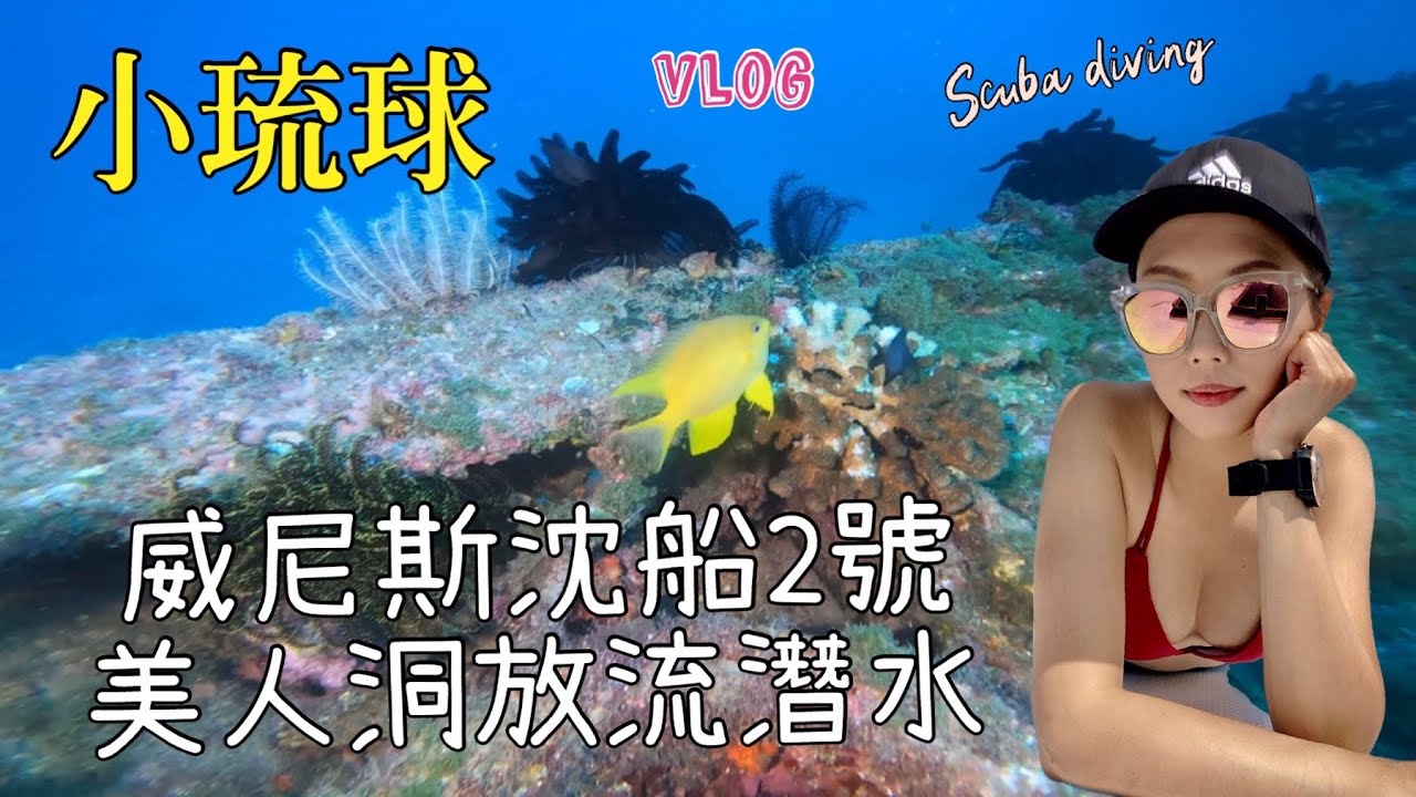 小琉球潛水～威尼斯沈船2號、美人洞放流｜沈船潛水、放流潛水｜船潛注意事項｜小琉球潛旅vlog