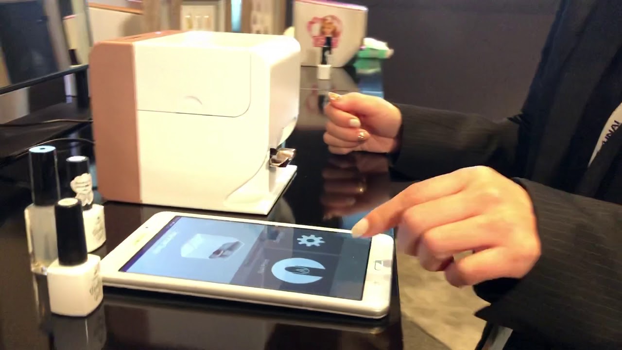 Funai Nail Art Printer Hands-on Demo at CES 2019