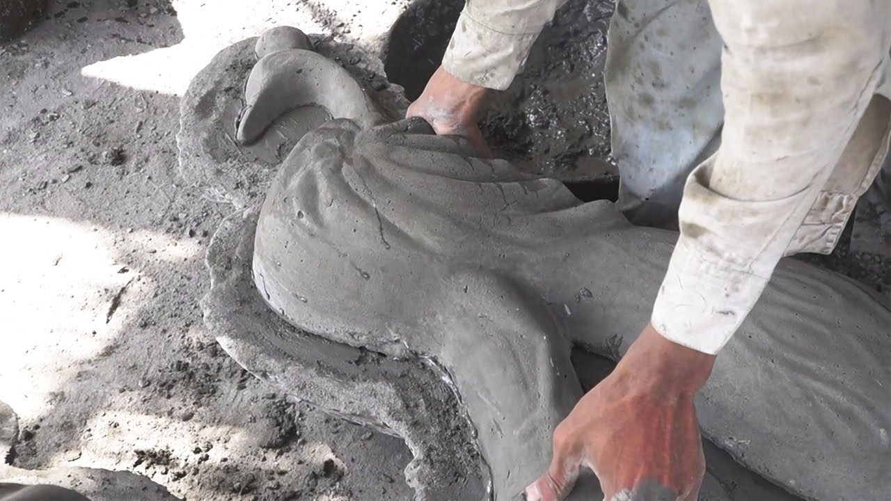 DIY Cement|| How to make cement peacock