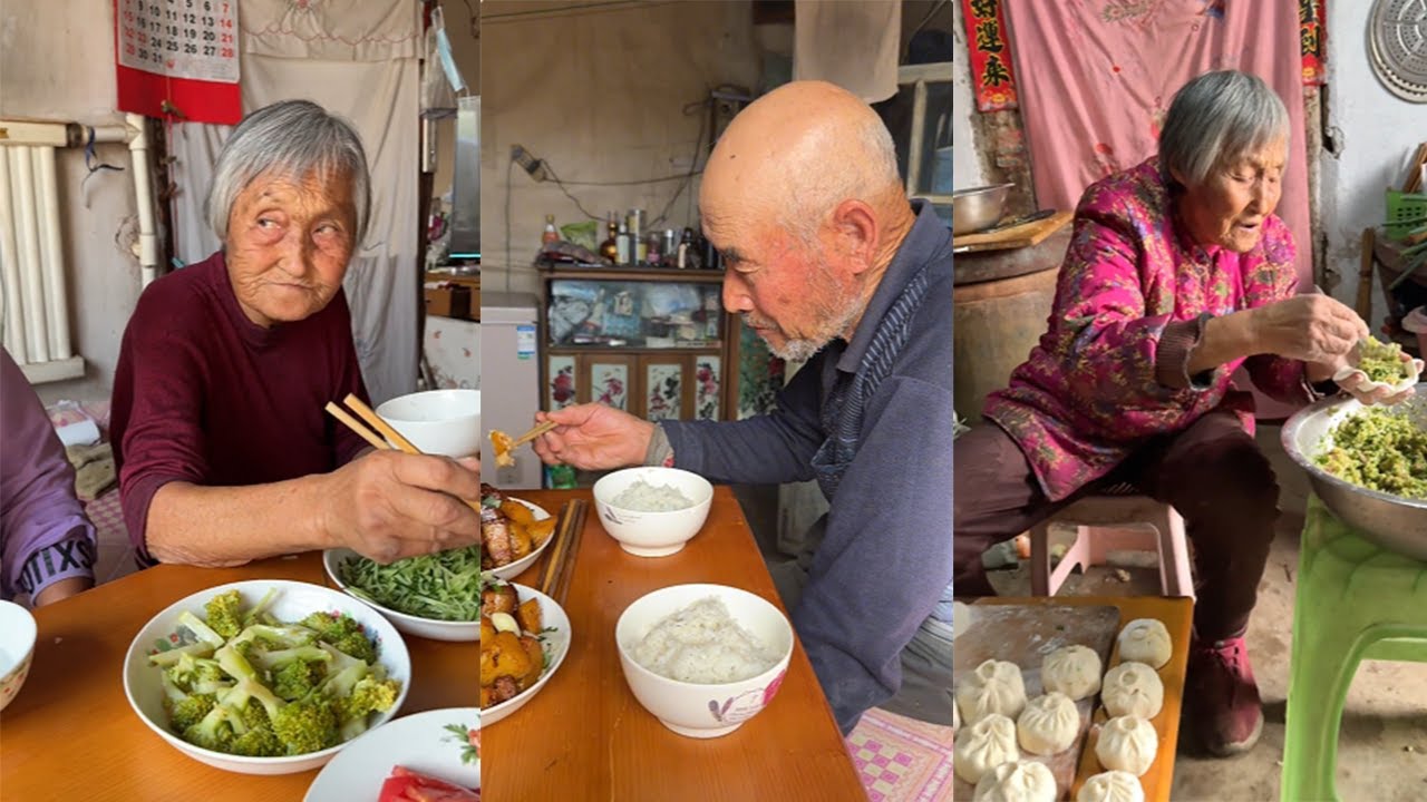 【八零徐姥姥】鄉村吃飯有多實在？大盆裝菜、手抓饅頭，香到舔盤不丟臉#搞笑 #家庭菜 #food #美食做法 #农村生活