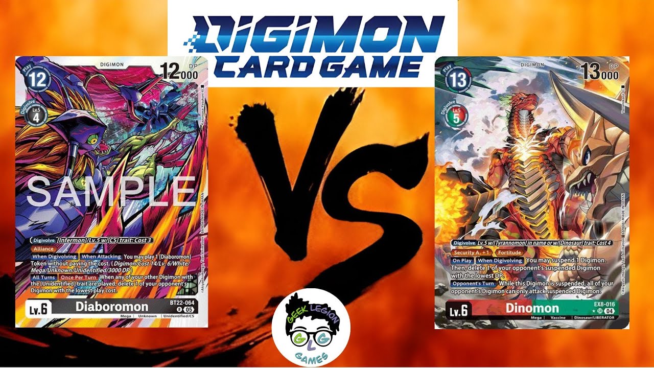 Diaboromon Vs Dinomon  | Digimon TCG BT22 | Locals Match