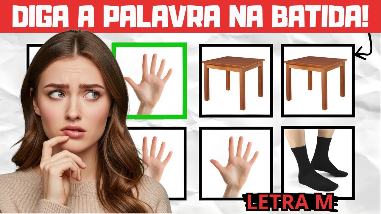 DESAFIO LETRA M: Diga a Palavra na Batida da M&uacute;sica (Parte 1)