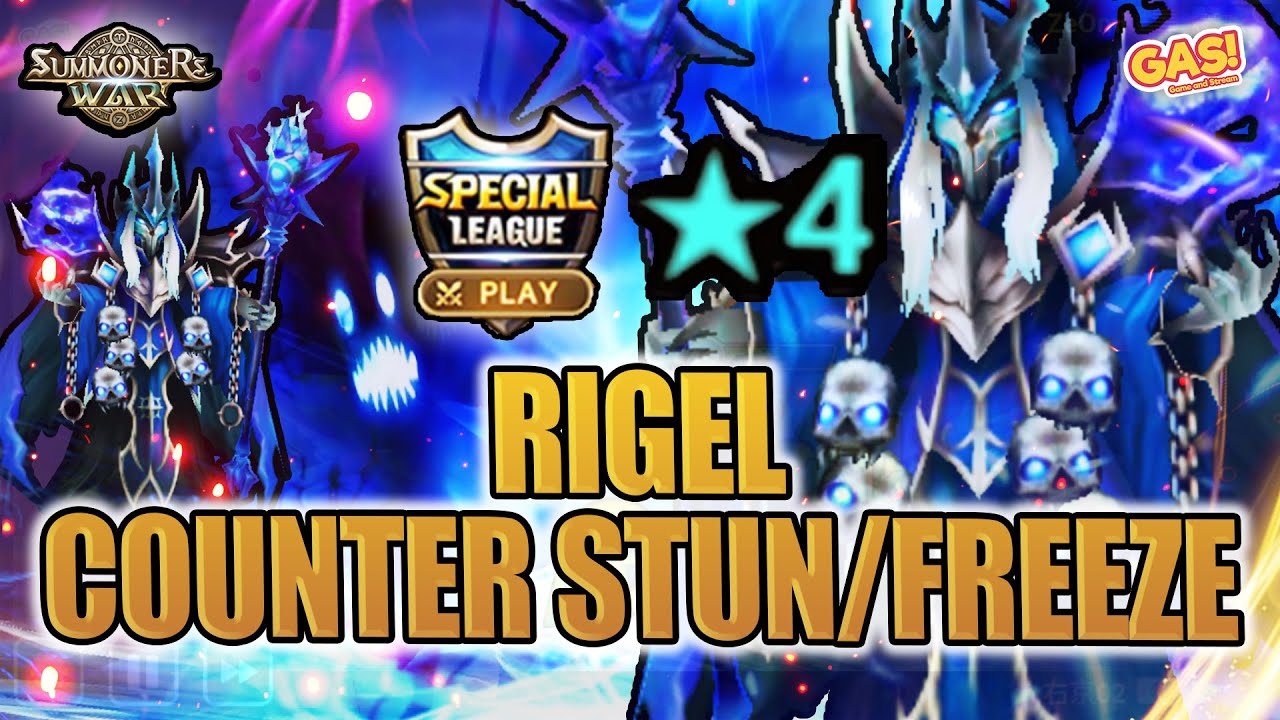 [SPECIAL LEAGUE] WTF RIGEL! INSANE COUNTER CC! Summoners War Sky Arena