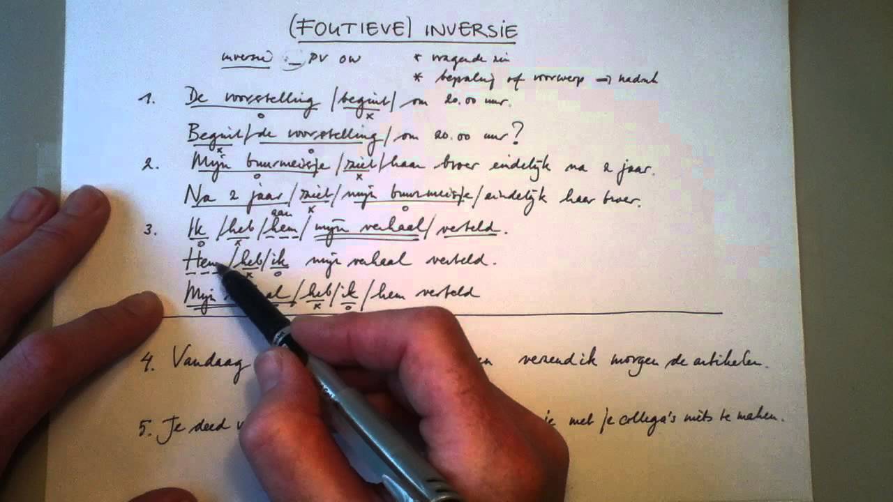 (Foutieve) inversie