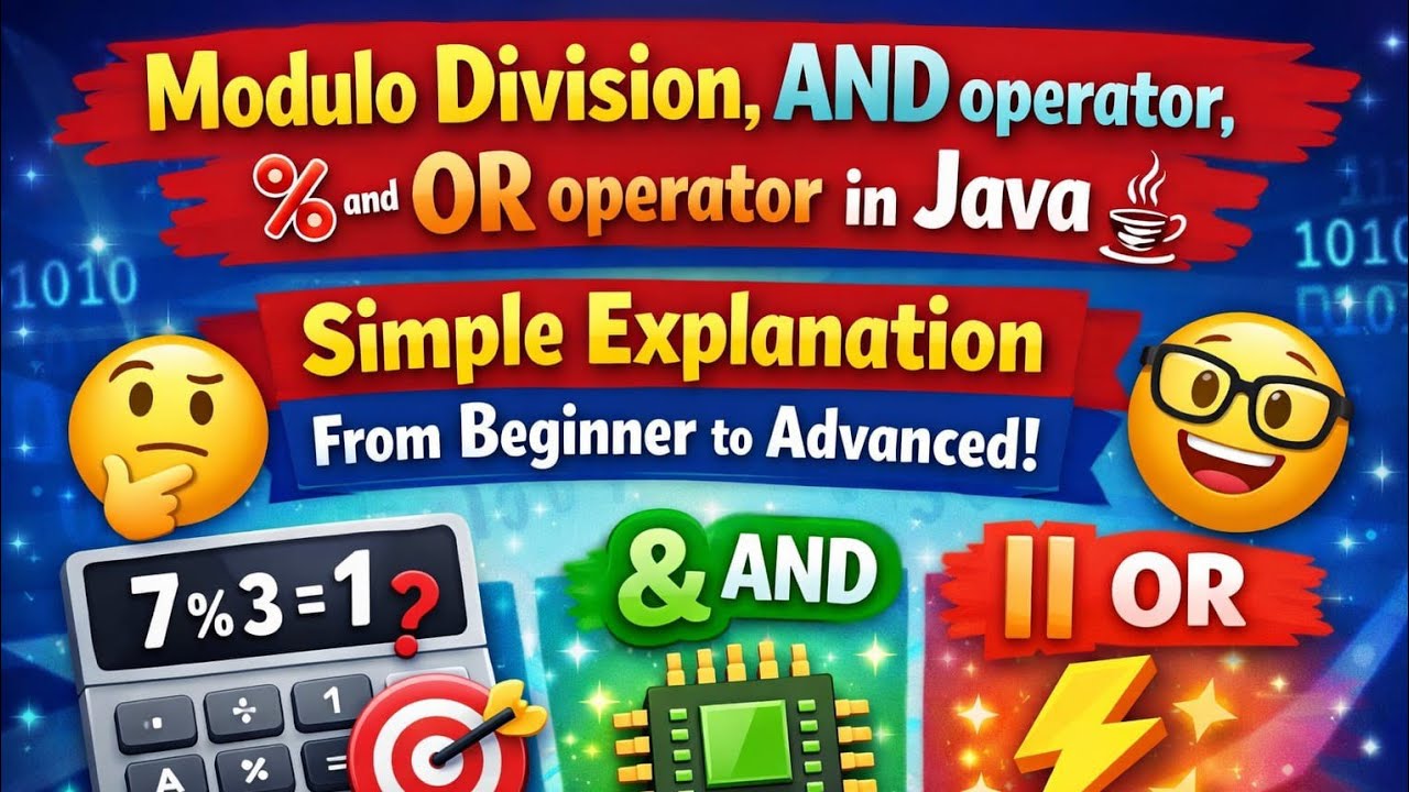 Master Modulo %, AND & OR in Java in One Video! 💻⚡
