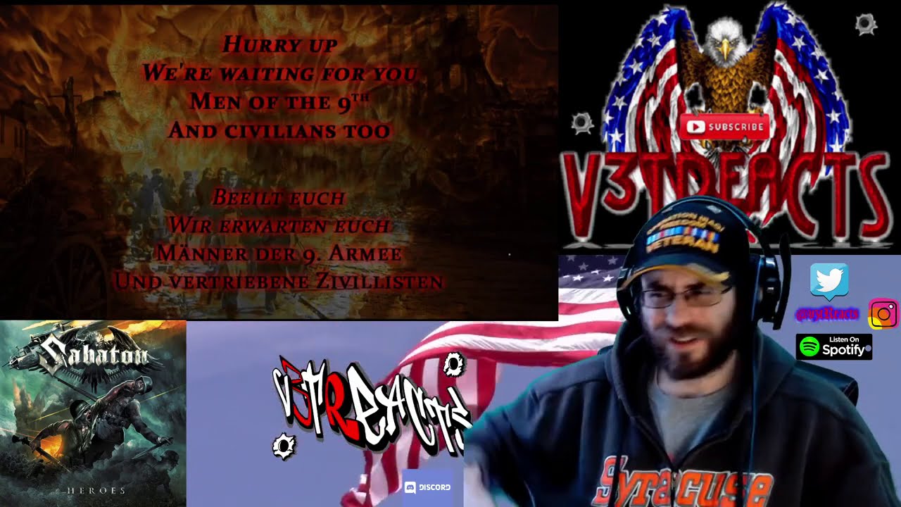 #Veteran v3tReacts Reaction 2 Sabaton 