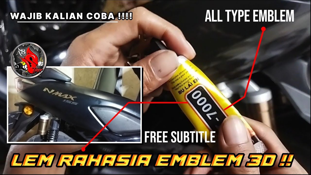 RAHASIA LEM TULISAN EMBLEM 3D SEPERTI KELUARAN PABRIKAN
