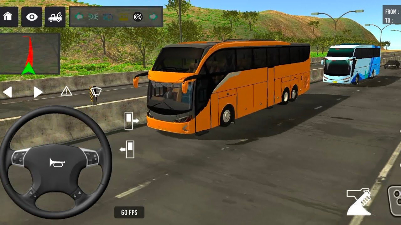 Indonesia Coach bus driving | Euro bus simulator 2025 Android gameplay #game 1 Part 44
