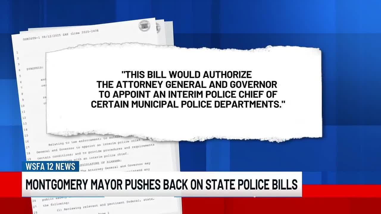 Proposed bills would allow ALEA to take over understaffed police departments in 2 major cities