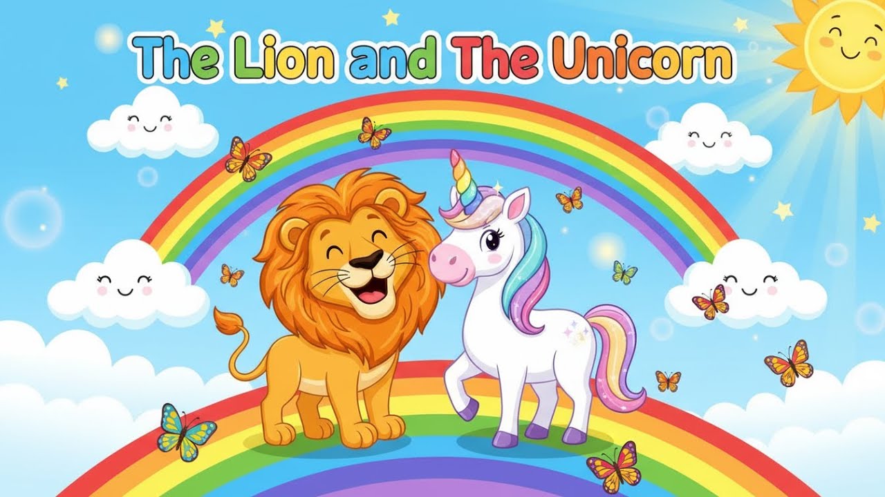 The Lion and The Unicorn | Magical Nursery Rhyme for Kids |educational toddlers videos