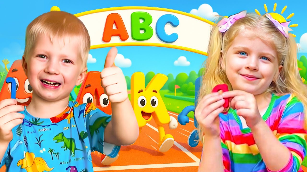 🦄 ABCD English Alphabet with Max and Sonya 🌈