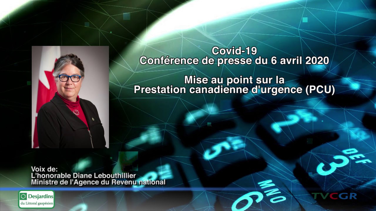 Conférence de presse de Diane Lebouthillier, 6 avril 2020