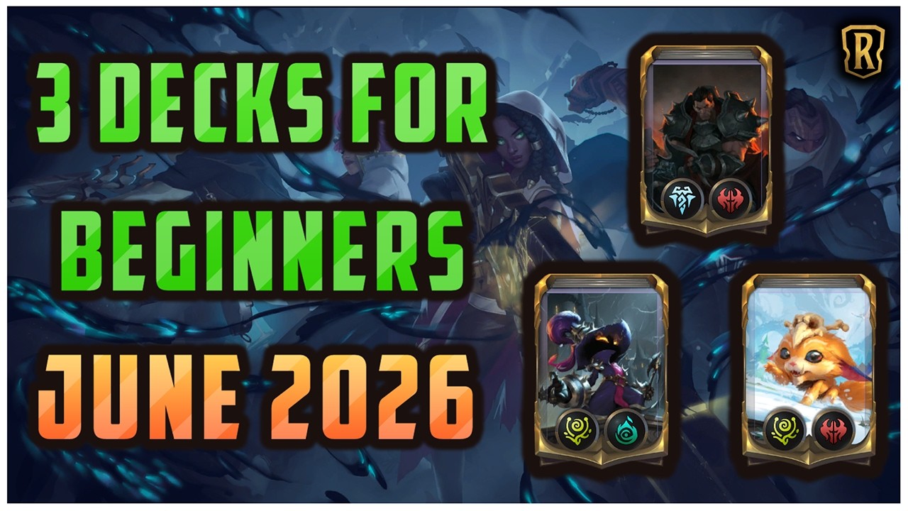 JUNE ROTATION 3 BEST Legends of Runeterra PVP Decks for NEW Players!