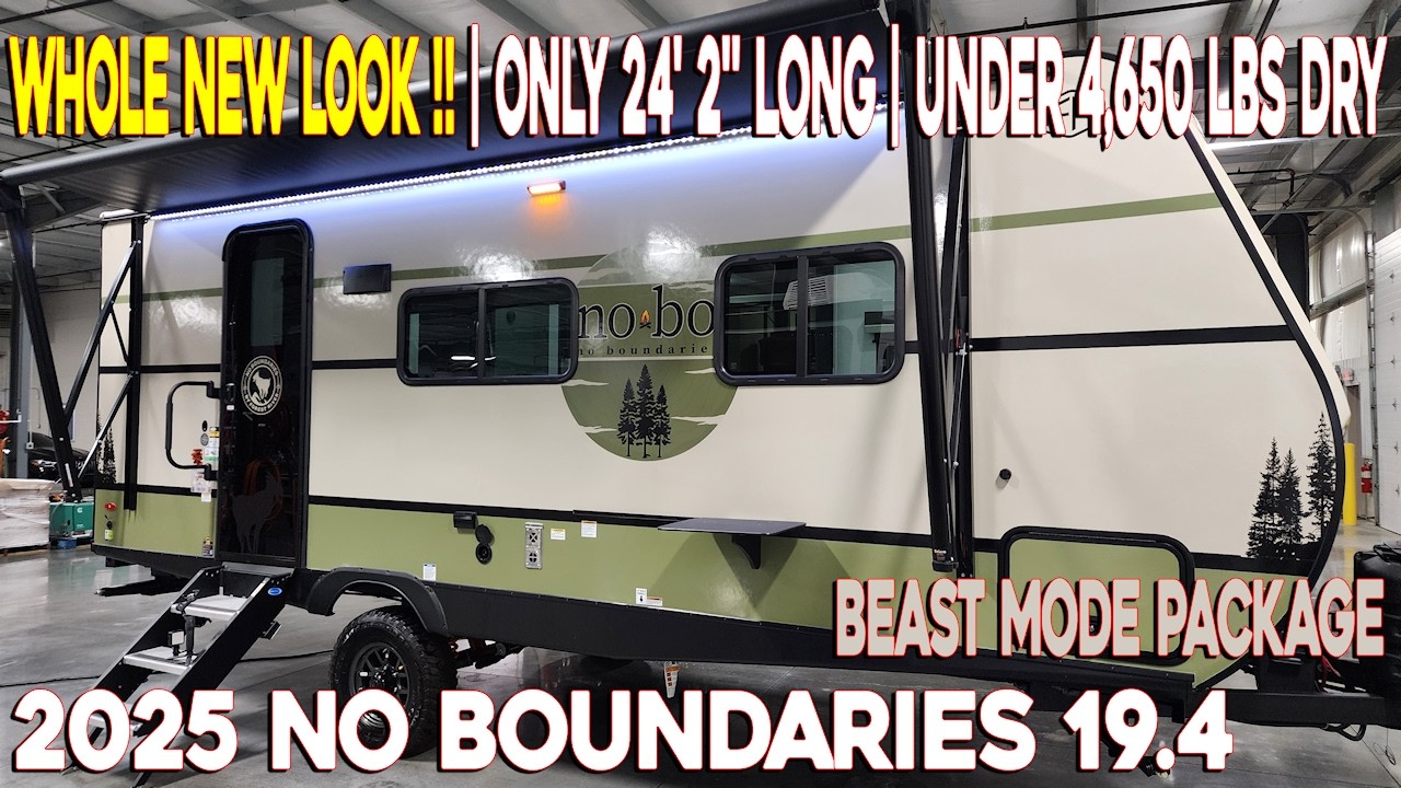 NEW 2025 No Boundaries 19.4 Couples Travel Trailer by Forestriver RVs at Couchs RV Nation - RV Tour