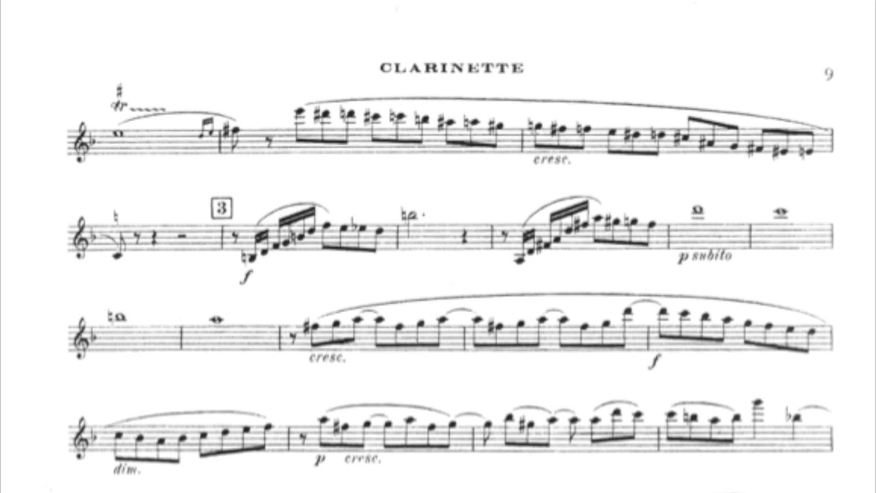 C. Saint-Saens Sonata for Clarinet in Bb and Piano Op.167 (4th mvt. Molto allegro)