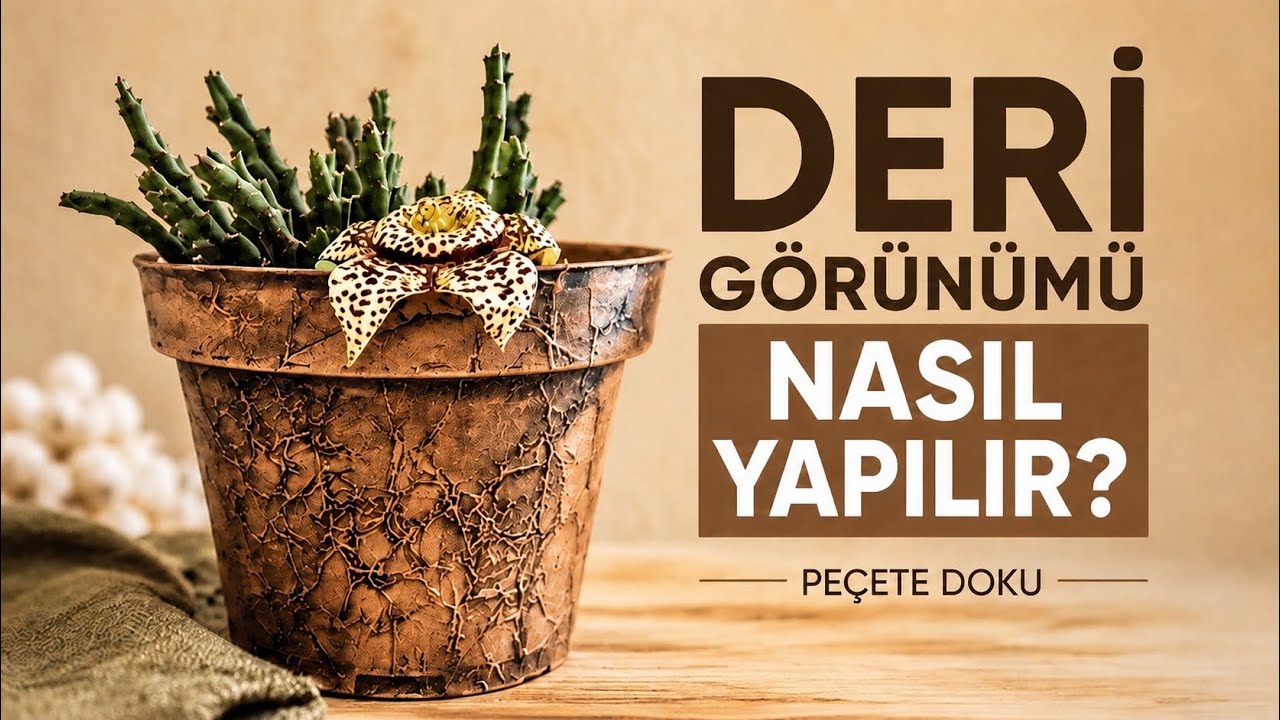 Deri Görünümü Nasıl Yapılır? / Peçete ile Deri Dokusu Oluşturma #leathereffects