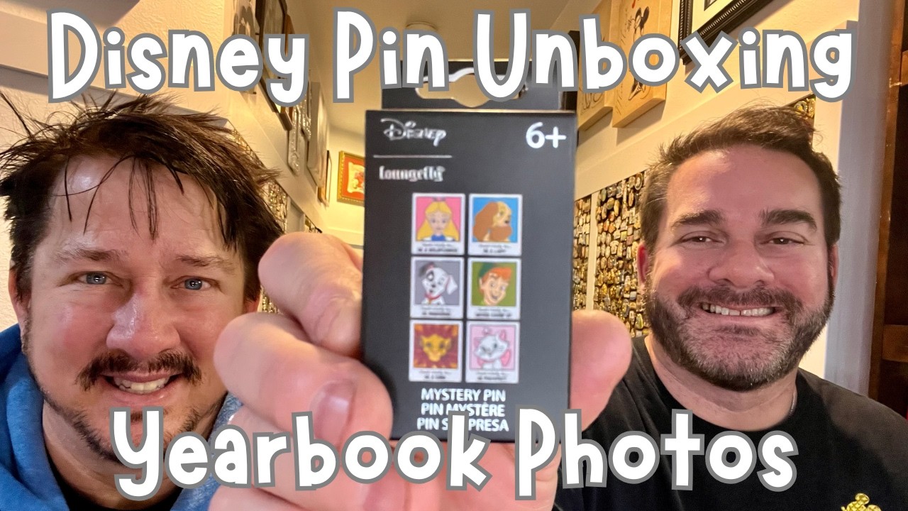 Распаковка значков Disney из фотографий из школьного альбома #disney #pinunboxing #yearbook #unbo...