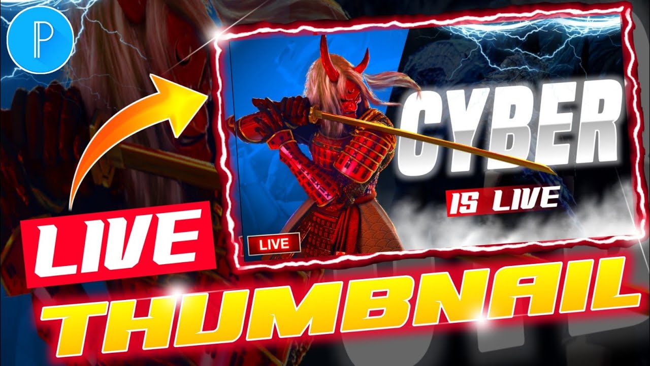 Pubg Live Thumbnail Tutorial | How to Make Gaming Live Stream Thumbnail on Android | Pubg Thumbnail