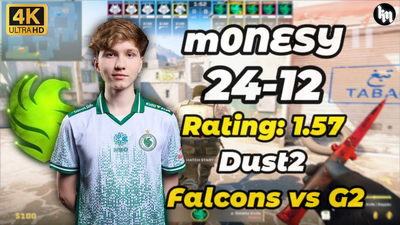 m0NESY (24-12) Falcons vs G2 (Dust2) | StarLadder Budapest Major 2025 #cs2 #m0nesy