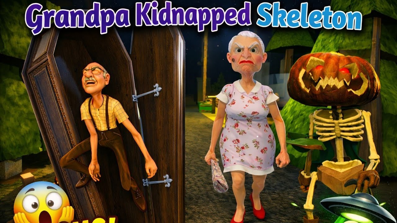 Gaming Dost Bana Granny  | Skeleton Ne kiya Grandpa ko kidnap | funny Game