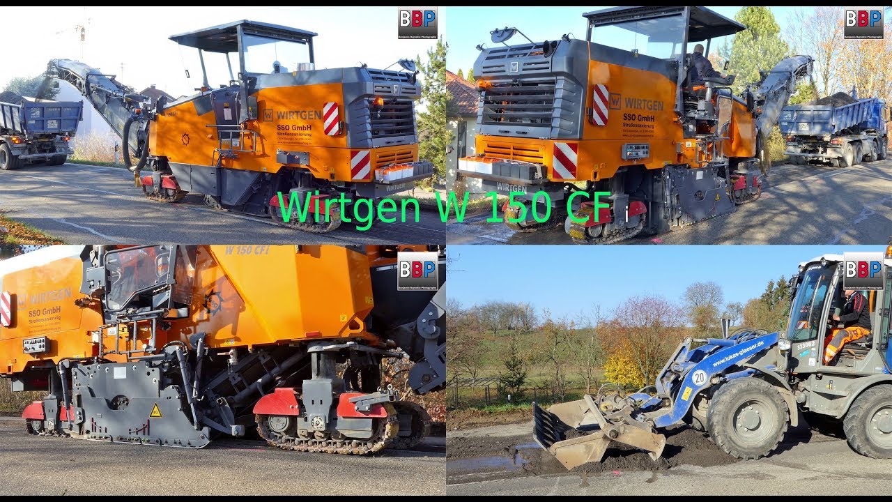 Wirtgen W 150 CF i Cold Milling Machine / Kompaktfräse im Einsatz, Weiler zum Stein, 2018