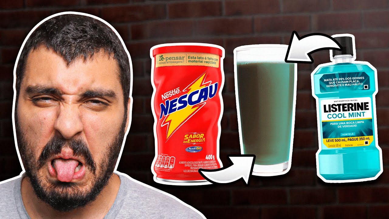 Provando Achocolatado Feito em Líquidos Duvidosos (Desafio)
