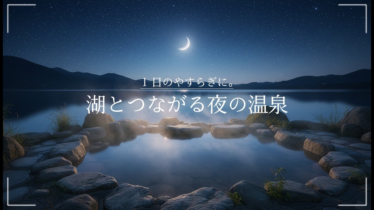 【環境音・ASMR】湖畔露天で癒される睡眠用BGM｜Japanese Healing Music for Sleep｜疲労回復・自律神経回復