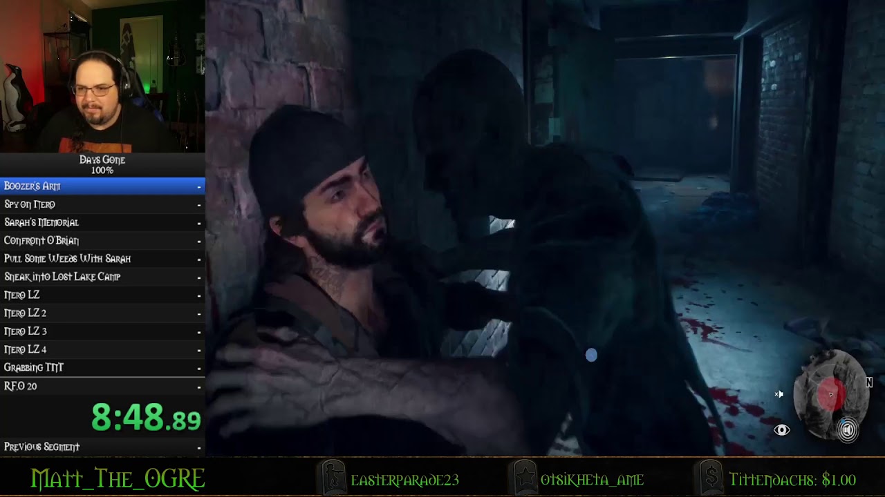 World Record Days gone 100% speedrun part 1