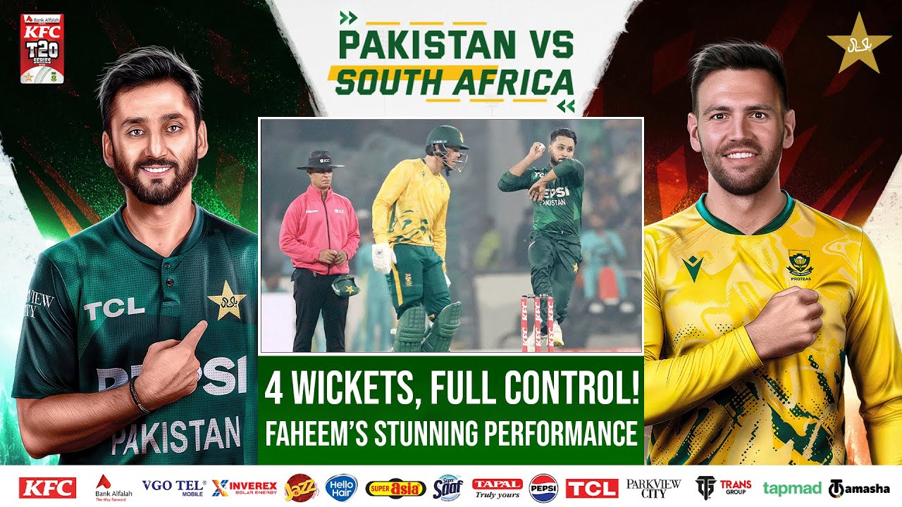 Faheem Ashraf on Fire! 4-Wicket Haul | Pakistan vs South Africa T20I Series | 2nd T20I | PCB | M2R1U