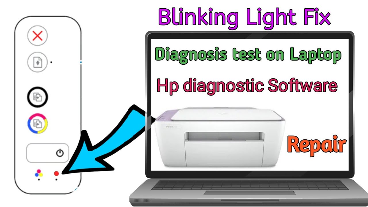 Hp Printer blinking light problem fix | hp printer blinking light problem solved 2024 | New method
