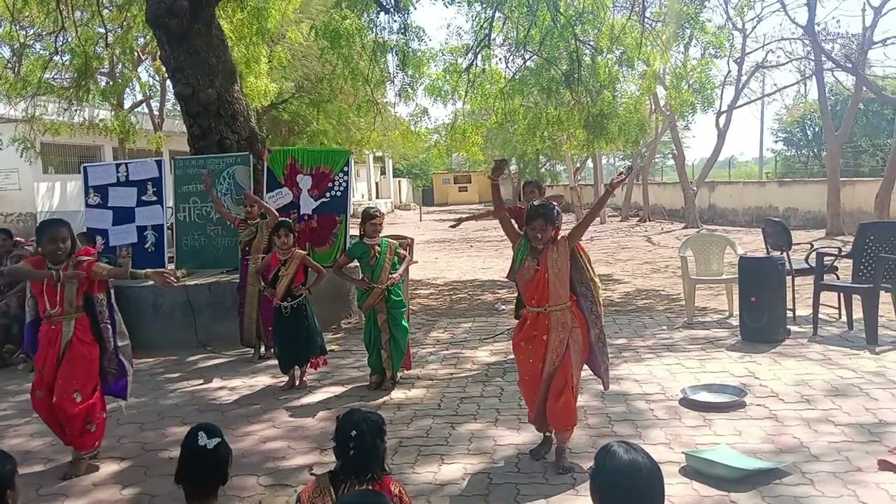 Women's day  dance performance by z.p.p.s Gharegao pinpri/ ektuni 