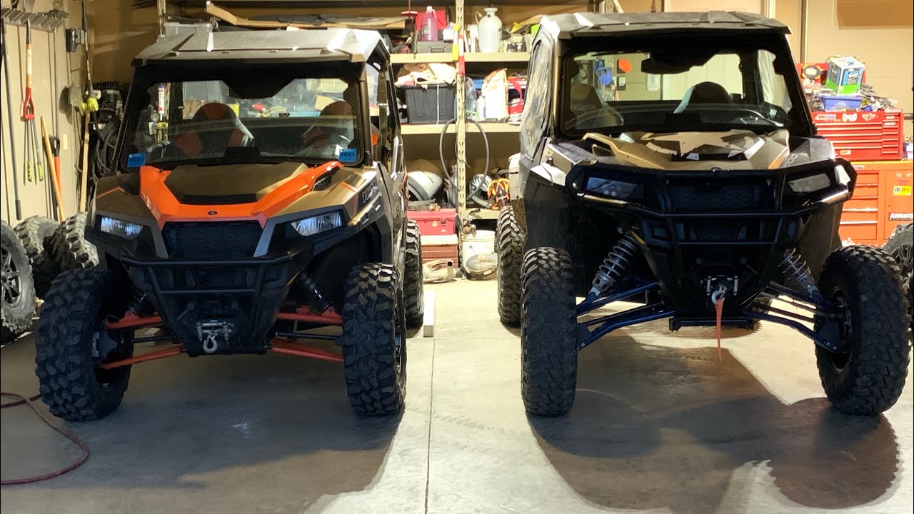 Polaris General testing 29 inch Carnivores and 32 inch Terrabites on stock suspension!