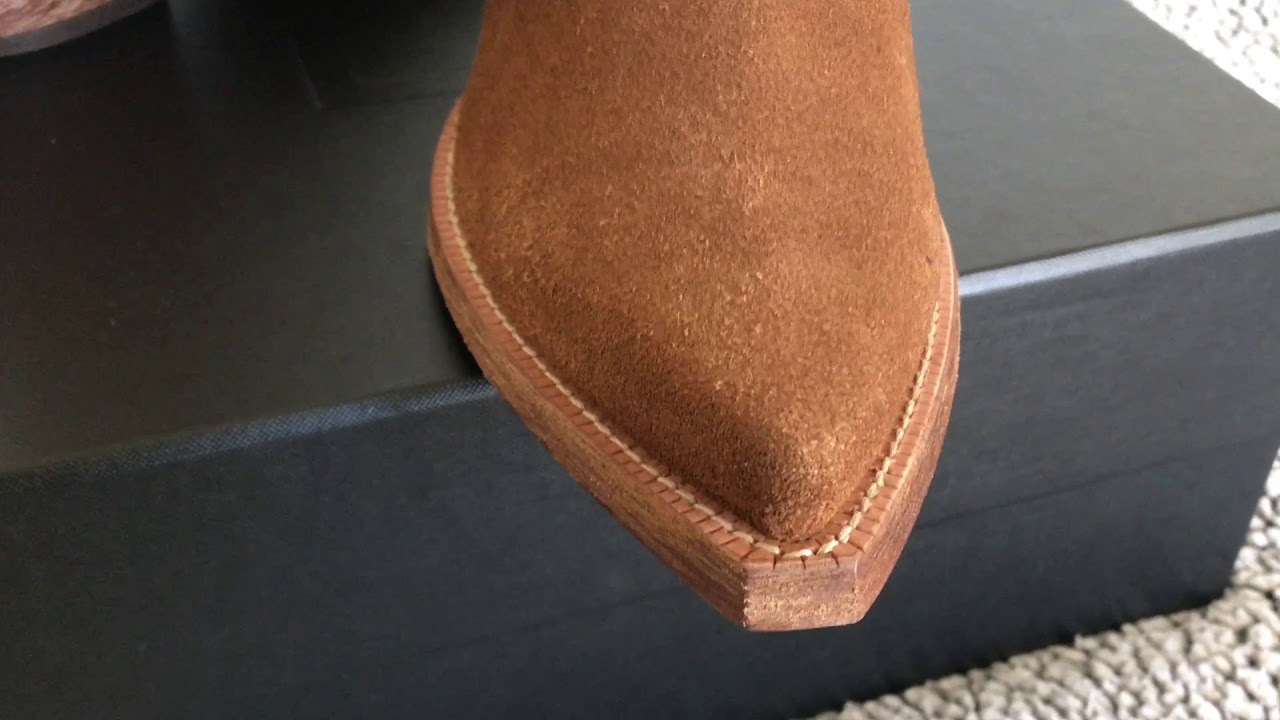 Saint Laurent Unboxing: Tan Lukas Boots