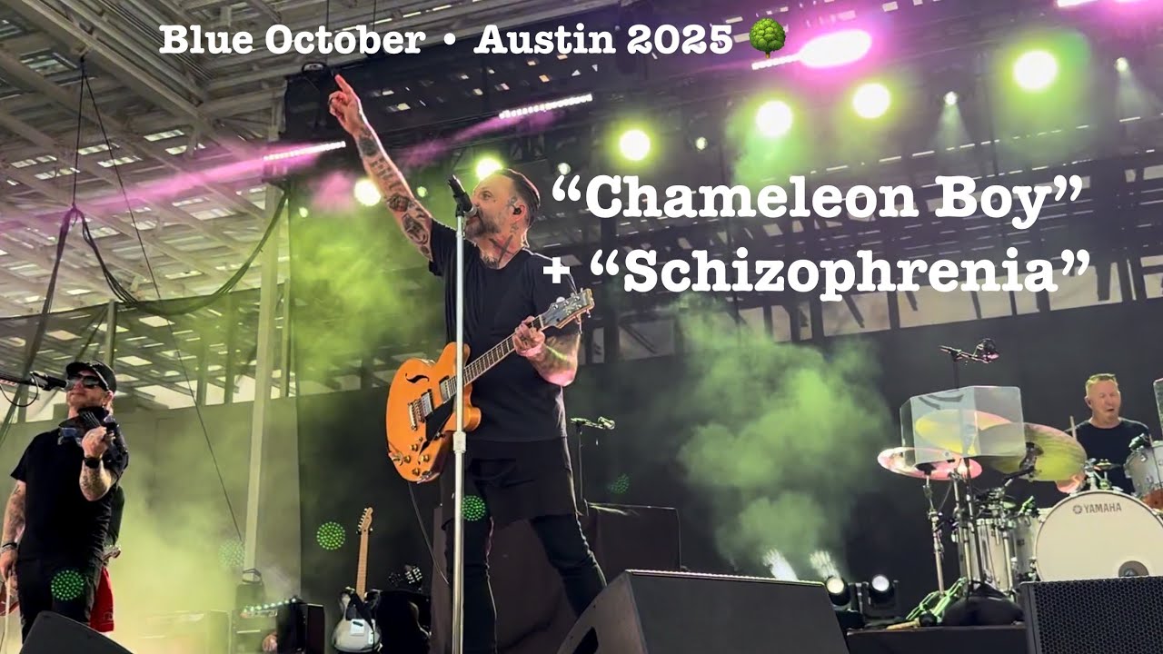 Blue October - Chameleon Boy + Schizophrenia • 2 RARE Songs from Austin, TX 🌳 2025