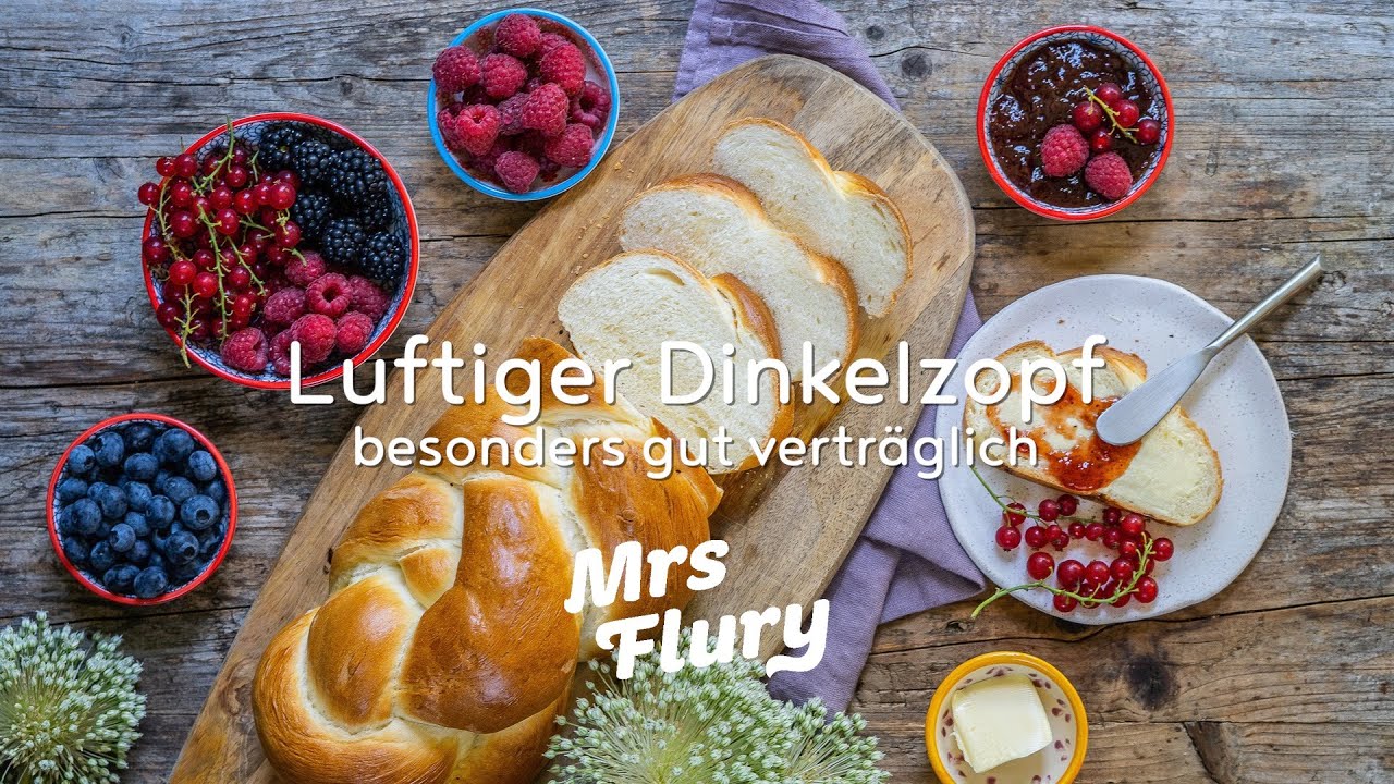 Dinkelzopf backen - super luftig und gut verträglich - Low FODMAP Rezept