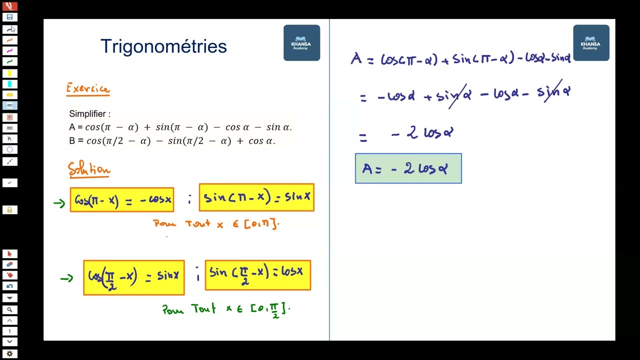 Trigonométries (Exercice1)