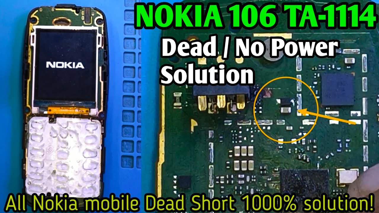 Nokia 106 Ta-1114 Dead Solution | Nokia 106 Ta-1114 No Power Supply Reading 0.00 done!