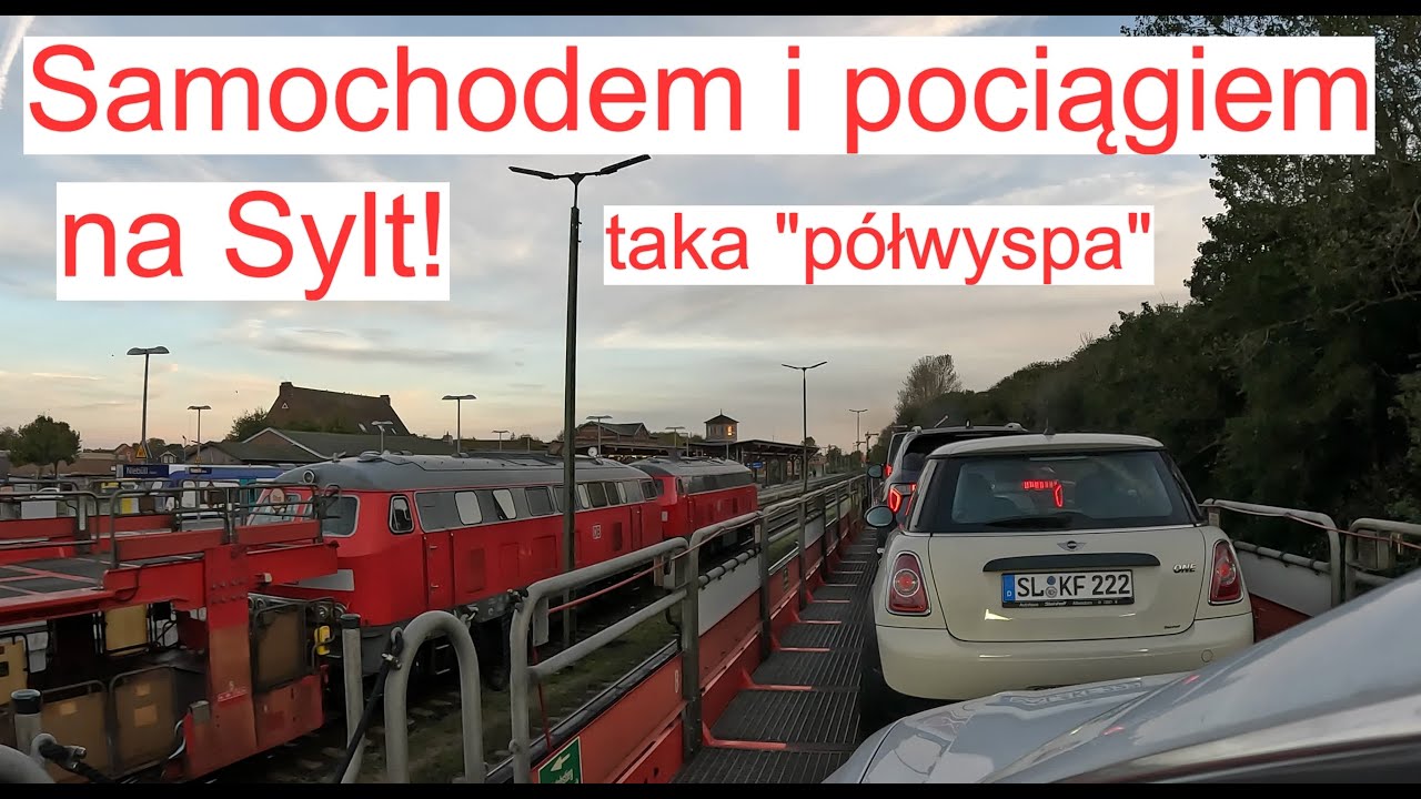Przeprawa pociągiem na wyspę Sylt czyli jedziemy niemiecką koleją i autem jednocześnie. #sylt