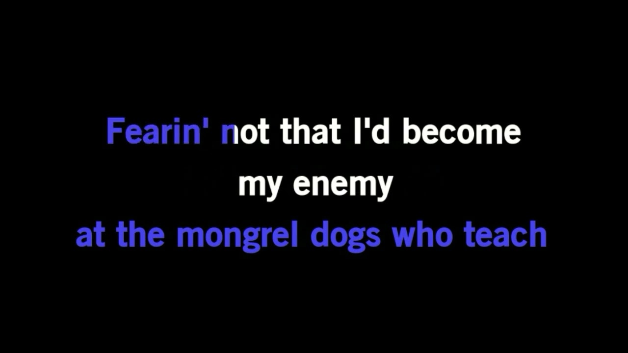 My back pages - Bob Dylan - Karaoke
