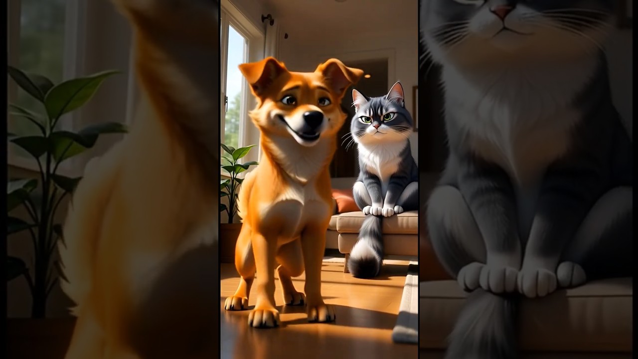 Cat and dogs funny video🐶🐾🐱 