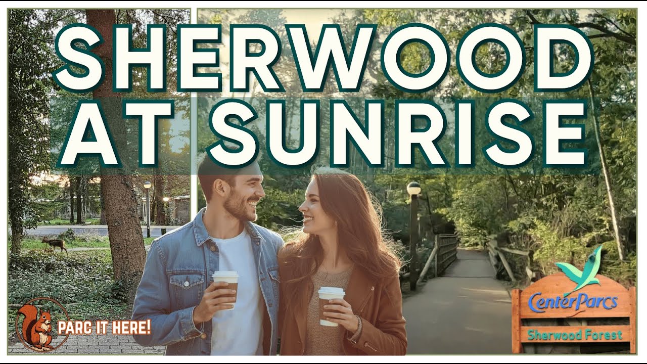Walking Through Sherwood Forest at Sunrise | Center Parcs Oak Area to Village Square