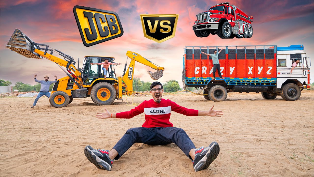 TRUCK VS JCB🔥 | Who Will Win?