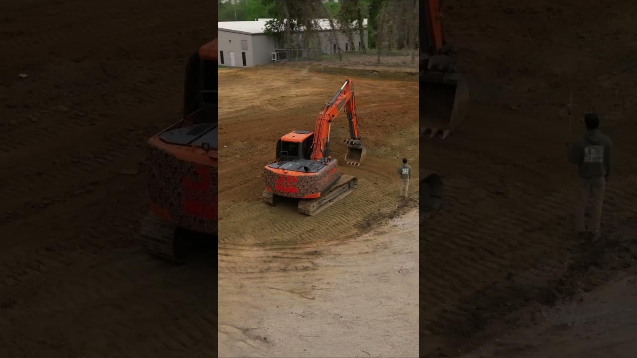 CAMO wrapped excavator putting in work!