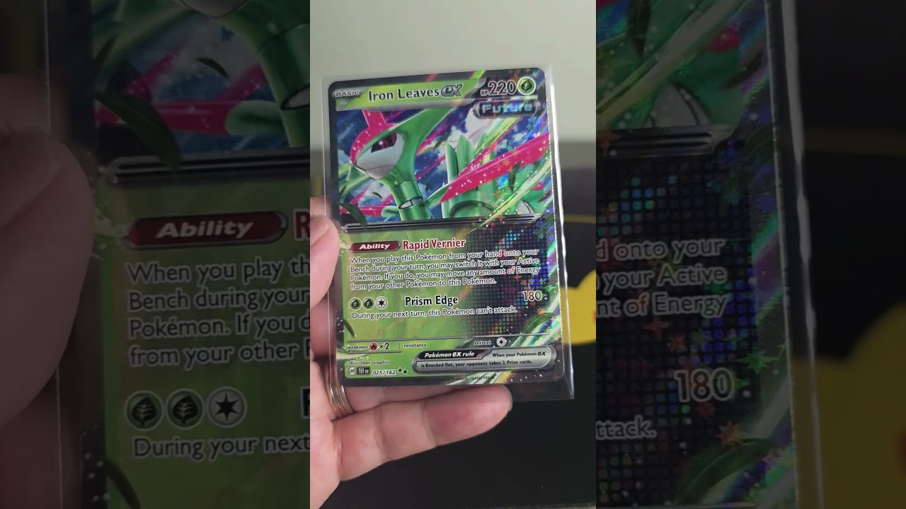 Iron Leaves ex Pok&eacute;mon Card | Rapid Vernier & Prism Edge